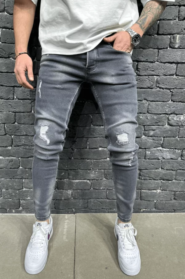 Spodnie Jeansowe Męskie 9071